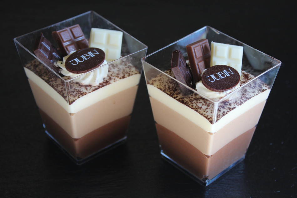 Verrine aux trois chocolats
