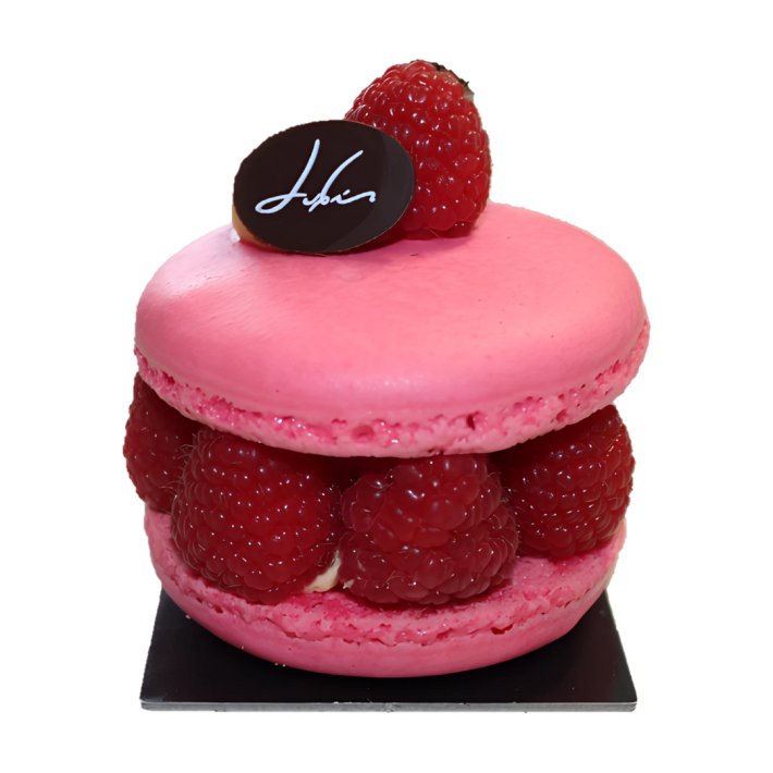 Macaron aux framboises